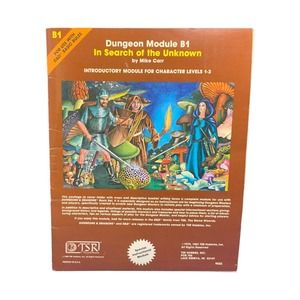 Dungeons & Dragons Module B1 In The Search Of The Unknown Booklet & Map